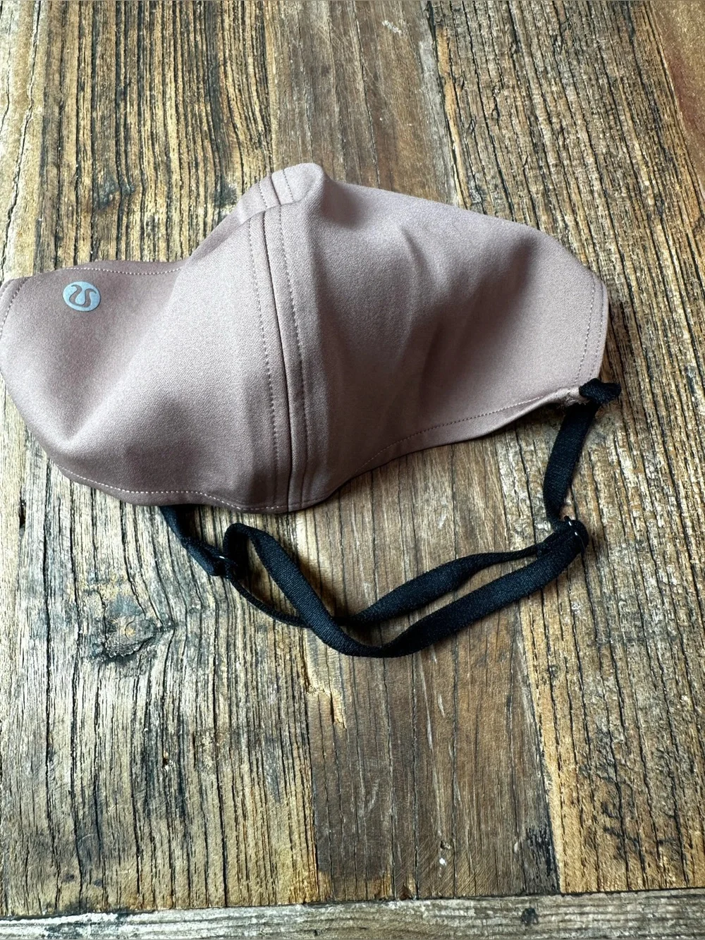 lululemon athletica Taupe Face Mask with Black Straps